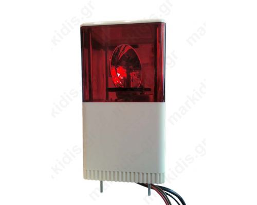 SIREN 24V RED