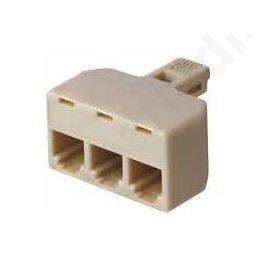 ADAPTOR ΤΗΛΕΦΩΝΟΥ 1 ΑΡΣ/3 ΘΗΛ 6P4C