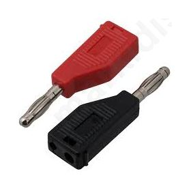 BANANA PLUG NICKEL PLATED R/B BP-215