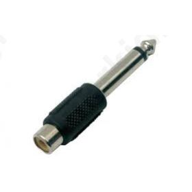 Adaptor Audio 6.3mm ΜΟΝΟ Αρσ/ Rca Θηλ.