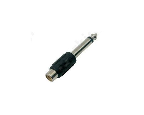 Adaptor Audio 6.3mm ΜΟΝΟ Αρσ/ Rca Θηλ.