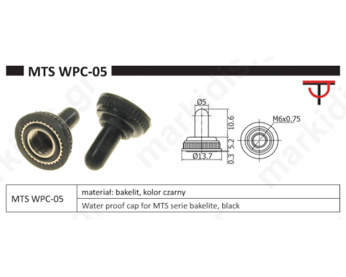 COVER TOGGLE SWITCH MINI 6X0.75