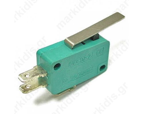 MSW-02, Microswitch; with lever; SPDT; 10A/250VAC ON-(ON)