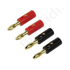 BANANA PLUGS BLACK/RED