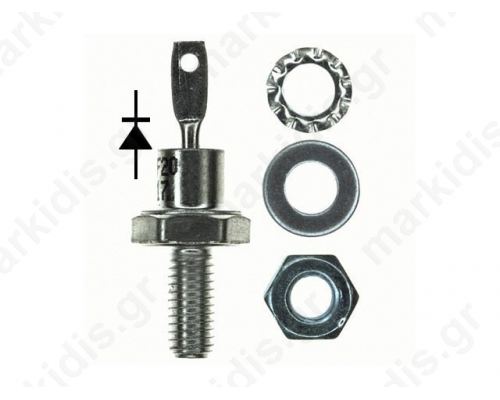 IXYS DSI17-12A, Diode, Stud Cathode, 1200V 25A, 2-pin DO-203AA