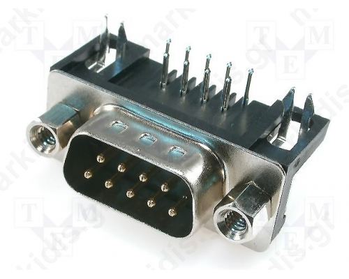 CONNECTOR D-SUB ΑΡΣ ΓΩΝΙΑΚΟΣ 9Ρ