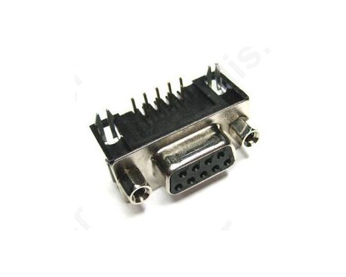 DHP8-09F Socket; D-Sub; PIN:9; female; 7,2mm standard; Locking: screws; THT