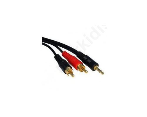 Cable stereo plug to 2 (High Quality) 5.0m.