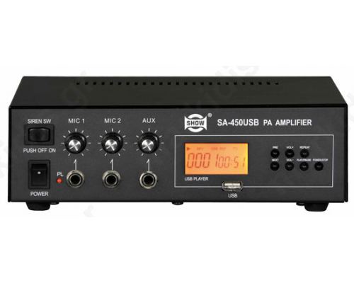 PA AUDIO AMPLIFIER 30W 230VAC/12VDC SA 450USB