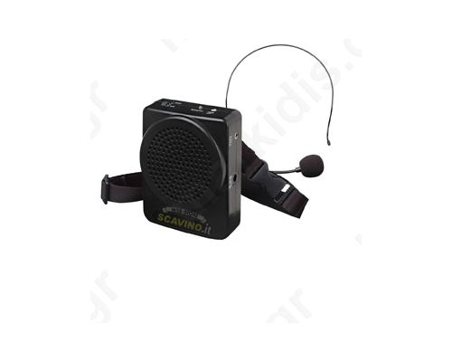 PORTABLE MICROPHONE AMPLIFIER WITH MICROPHONE BLACK