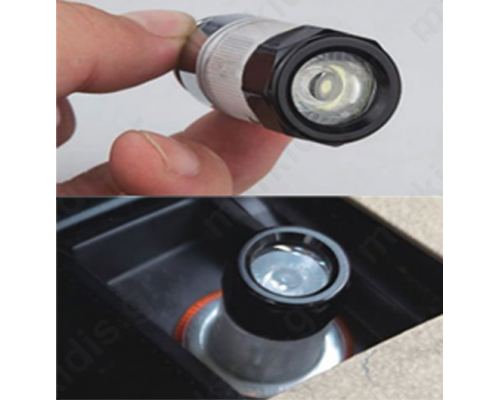 RECHARGEABLE LED FLASHLIGHT WITH CIGARETTE LIGHTER PLUG LT814