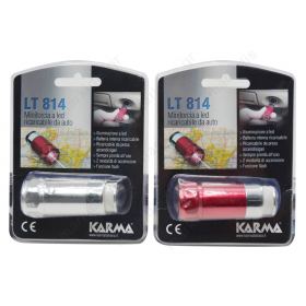 RECHARGEABLE LED FLASHLIGHT WITH CIGARETTE LIGHTER PLUG LT814