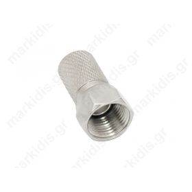 PLUG TV F 6,8MM WITH RUBBER