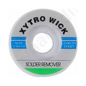 Braid extraction of excess solder. Length: 1.5 m Width: 1.5 mm