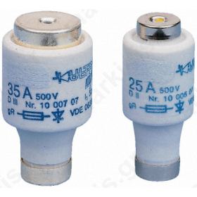 SIBA 35A DIII Diazed Fuse, E33 Thread Size, gR, 500 V ac