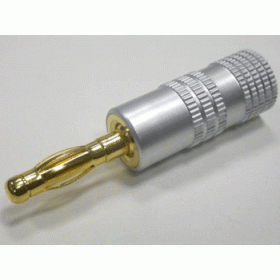BANANA PLUGS SILVER HANDLE