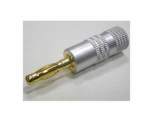 BANANA PLUGS SILVER HANDLE