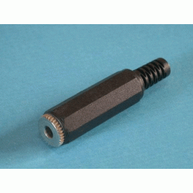 PLUG AUDIO FEMALE STEREO 3.5MM plastic.