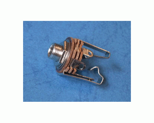 Socket Jack 6.3 mm female stereo, open, with on/off switch