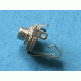  Socket Jack 6,3mm female mono ways 2 straight soldering