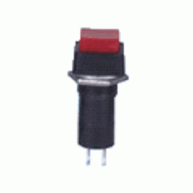 PUSH BUTTON ΤΕΤΡΑΓΩΝΟ OFF-(ON) Φ12ΜΜ 1A/250V 2P