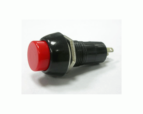 Διακόπτης Push Button Στρογγ. OFF-ON Φ12ΜΜ 1A/250V