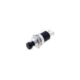 PUSH BUTTON MINI ON-(OFF) Ø7ΜΜ 1A/250V BLACK