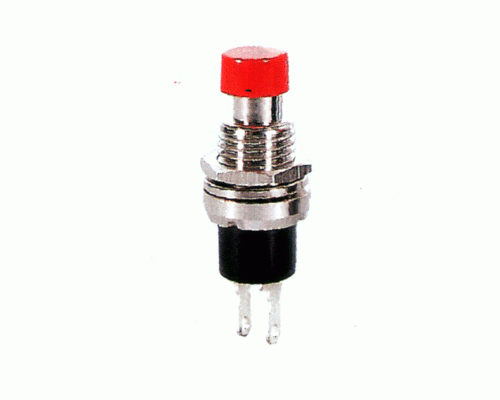 PUSH BUTTON MINI ON-(OFF) Φ7ΜΜ 1A/250V RED
