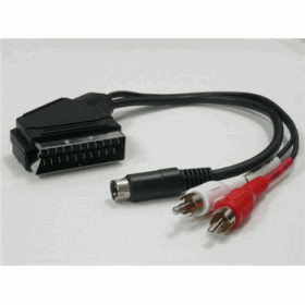 ΚΑΛΩΔΙΟ AUDIO SCART ΣΕ 2 RCA&4P ΜΙΝΙ DIN ΕΠΙΧ