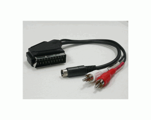 ΚΑΛΩΔΙΟ AUDIO SCART ΣΕ 2 RCA&4P ΜΙΝΙ DIN ΕΠΙΧ