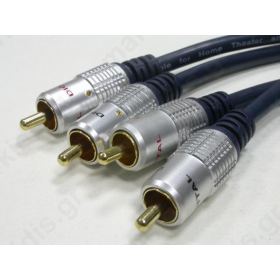 ΚΑΛΩΔΙΟ AUDIO 2 RCA ΑΡΣ.-2 RCA ΑΡΣ.5Μ BLISTER