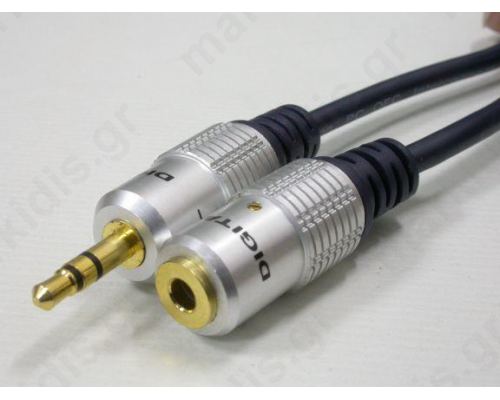 ΚΑΛΩΔΙΟ AUDIO 3.5mm ST.ΑΡ-3,5mm ΘΗΛ.ΕΠ.10Μ BL