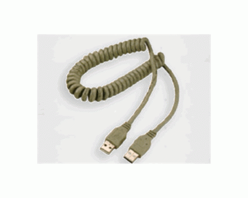 USB CABLE MALE-MALE SPIRAL 2M BLIS