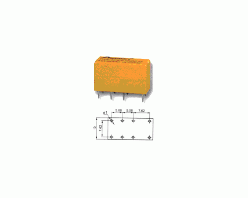 RELAY ΤΥΠΩΜΕΝΟΥ 2 ΕΠΑΦΩΝ DC 24V/0,5Α