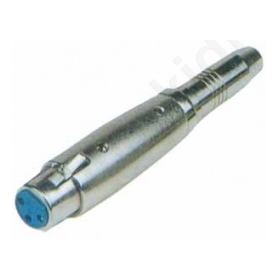 ADAPTOR XLR 3Ρ ΘΗΛ ΣΕ ΚΑΡΦΙ ΘΗΛ. 6.3ΜΜ  MONO