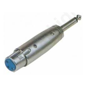 ADAPTOR XLR 3Ρ ΘΗΛ ΣΕ ΚΑΡΦΙ ΑΡΣ 6.3 ΜΟΝΟ