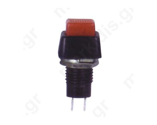 PUSH BUTTON ΤΕΤΡ/ΝΟΣ OFF-(ON) Φ10ΜΜ 1A/250V