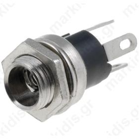 Socket DC supply male 5,5/2,1mm 5.5mm 2.1mm 9mm soldering