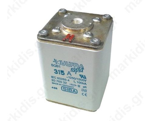 ΑΣΦΑΛΕΙΑ ΥΠΕΡΤΑΧΕΙΑΣ aR SQB1 315A/1250V