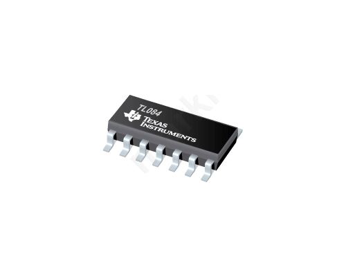 Operational amplifier 4MHz 6-36V Channels: 4 SO14 TL084CD-ST