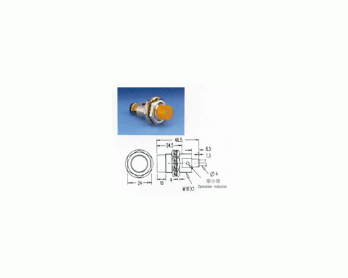 PROX.SWITCH Μ18 ΝΡΝ Ν.CLOSE10-30VDC8mm