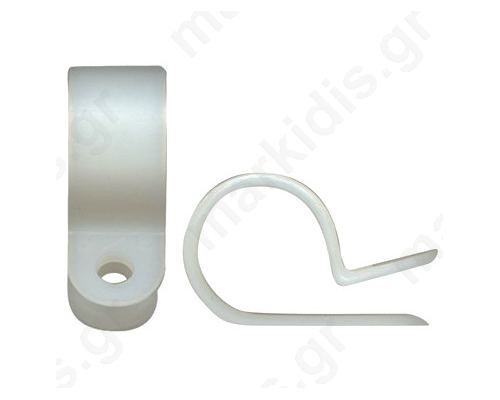 Fixing clamp Cable P-clips 12.8mm polyamide natural