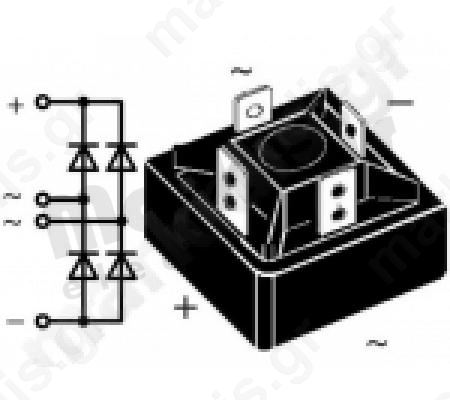 BRIDGE 1 PHASE VBO24-10NO4 24A/1000V
