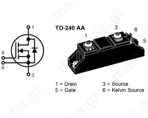 MOSFET MODULE 60A/500V