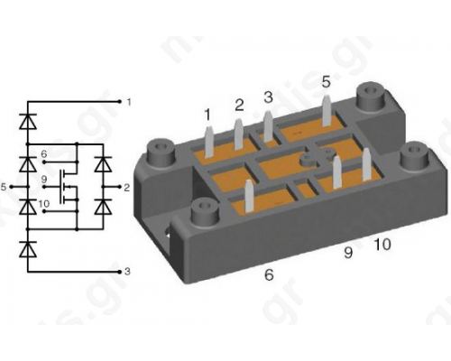 BRIDGE 1 PHASE PFC 25A / 500V