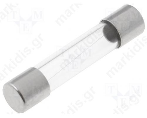 ΑΣΦΑΛΕΙΑ ΤΑΧΕΙΑΣ 5X25mm ΓΥΑΛΙΝΗ 2A/250V SIBA