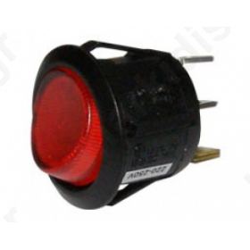 Rocker Switch F23 3P With Lamp On-Off 10A/250V Red