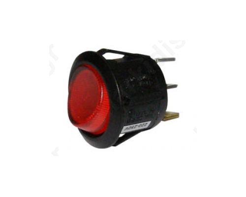 Rocker Switch F23 3P With Lamp On-Off 10A/250V Red