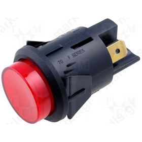 ΔΙΑΚΟΠΤΗΣ PUSH BUTTON OFF-ON Φ25ΜΜ 16A/250V ΦΩΤΙΖ.