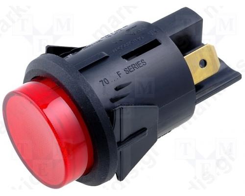 ΔΙΑΚΟΠΤΗΣ PUSH BUTTON OFF-ON Φ25ΜΜ 16A/250V ΦΩΤΙΖ.